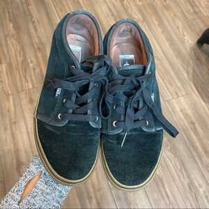 Vans Pro Black Suede Gum Sole Sneakers 6 Youth